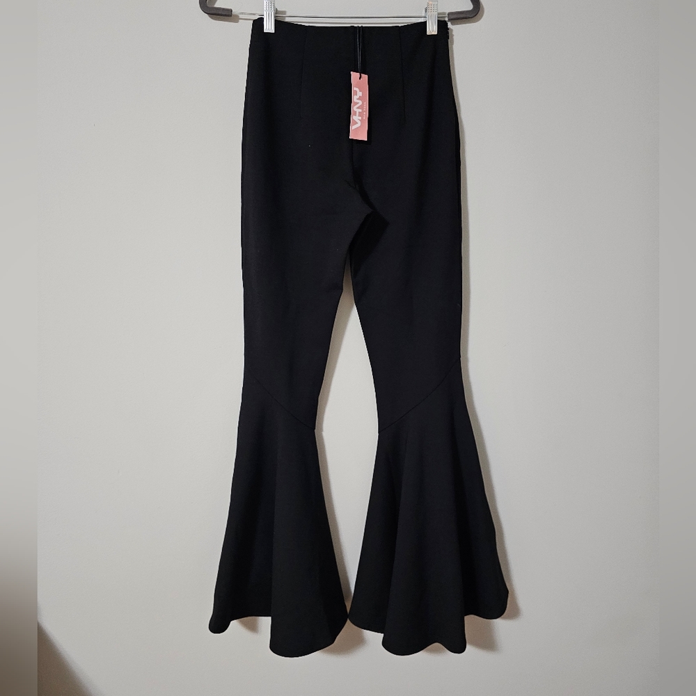 NWT VHNY Black Bell Bottom Pants